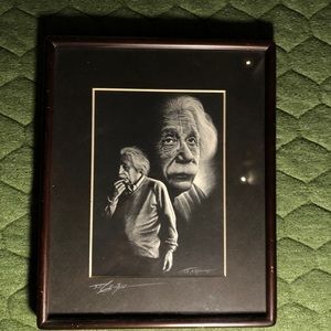 albert einstein framed art